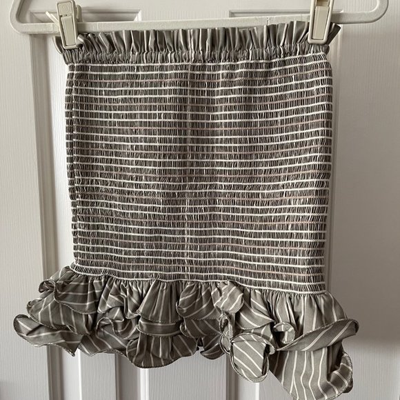 New Petersyn Revolve Barrett Sonma Smocked Tiered Ruffled Skirt Tube Top Small - Picture 7 of 9